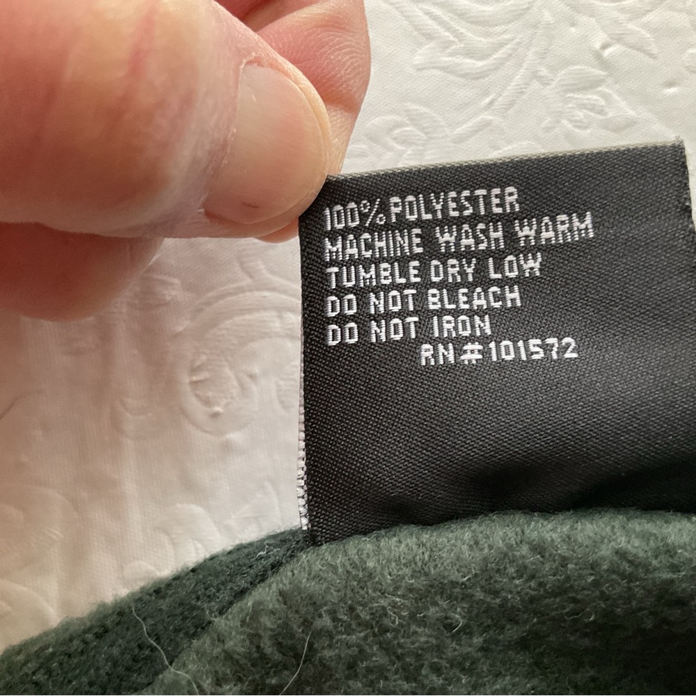 White Bear Clothing Company Men’s Green Fleece Vest. Size L - Picture 6 of 6